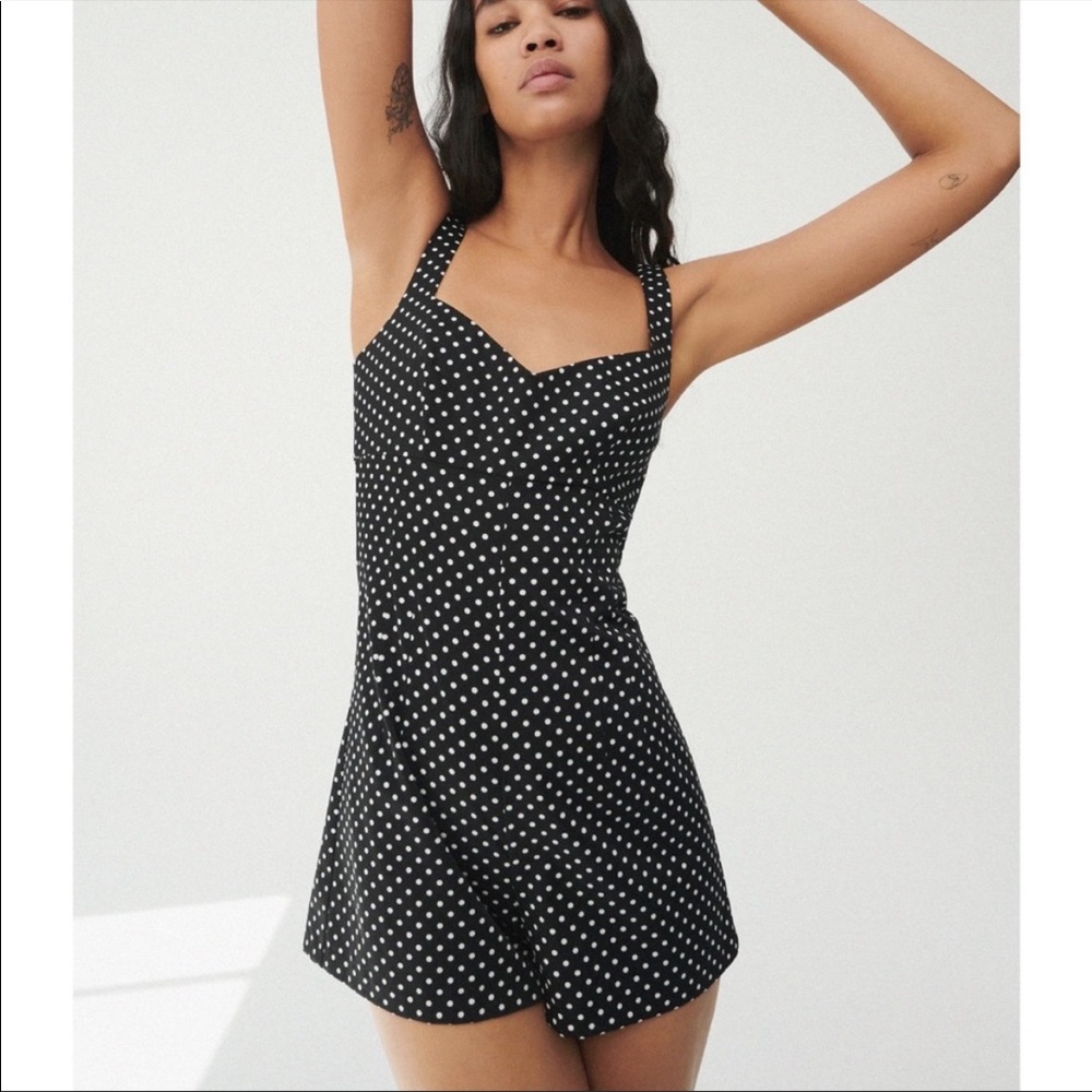 - NWT - Zara Polka Dot Black and White Jumpsuit
